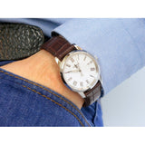 Tissot T Classic Dream White Dial Brown Leather Strap Watch for Men - T033.410.16.013.01 Buy Now By Tissot