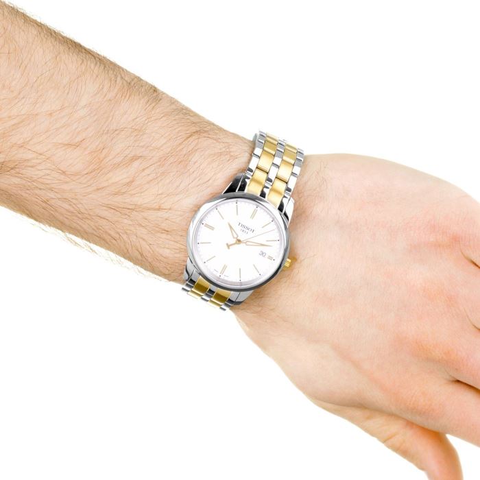 Tissot T Classic Dream White Dial Two Tone Steel Strap Watch for Men - T033.410.22.011.01 Buy Now By Tissot