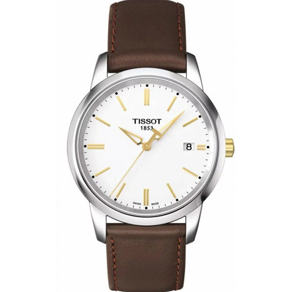 Tissot T Classic Dream White Dial Brown Leather Strap Watch for Men - T033.410.26.011.01 Buy Now By Tissot