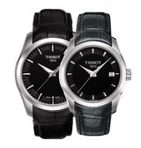 Tissot T Trend Couturier Black Dial Black Leather Strap Watch For Women - T035.210.16.051.00 Buy Now By Tissot