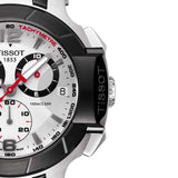Tissot T Race Chronograph White Dial Black Rubber Strap Watch for Men - T048.417.27.037.00 Buy Now By Tissot