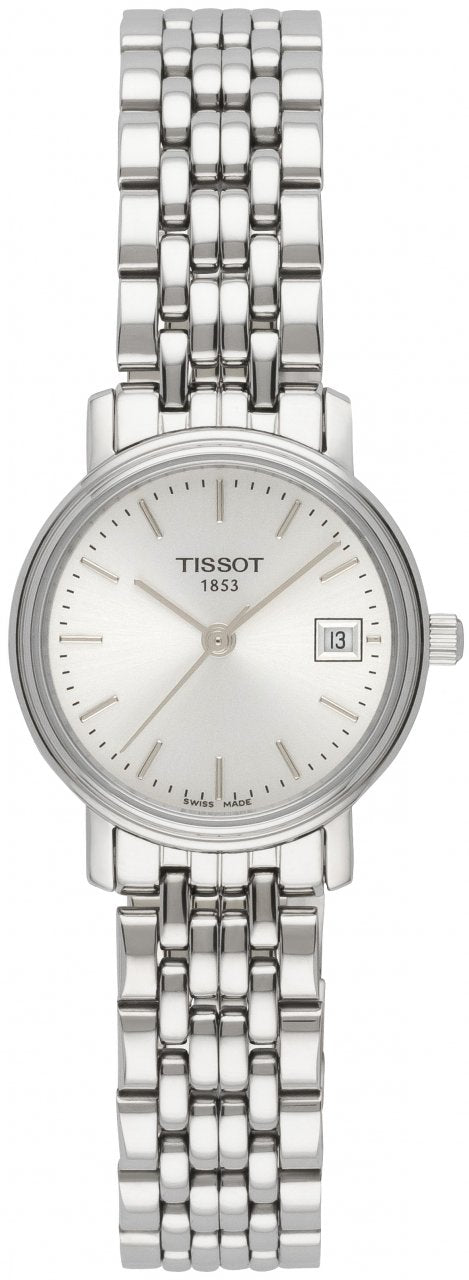 Tissot T Classic Desire White Dial Silver Steel Strap Watch for Women - T52.1.281.31 Buy Now By Tissot