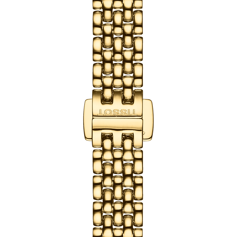 Tissot Lovely Gold Dial Gold Steel Strap Watch For Women - T058.009.33.021.00 Buy Now By Tissot