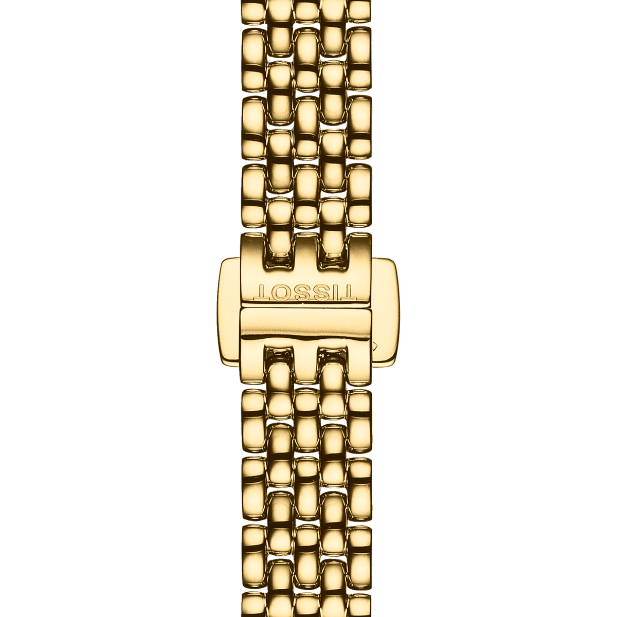 Tissot Lovely Gold Dial Gold Steel Strap Watch For Women - T058.009.33.021.00