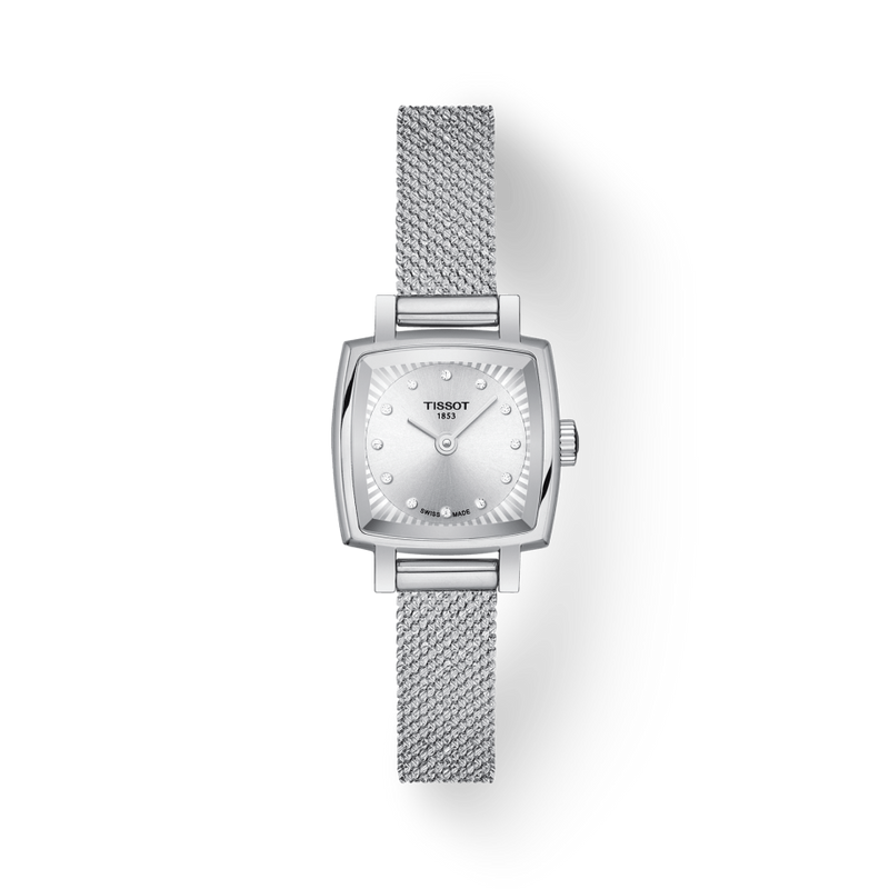 Tissot Lovely Square Silver Dial Silver Mesh Bracelet Watch For Women - T058.109.11.036.00 Buy Now By Tissot