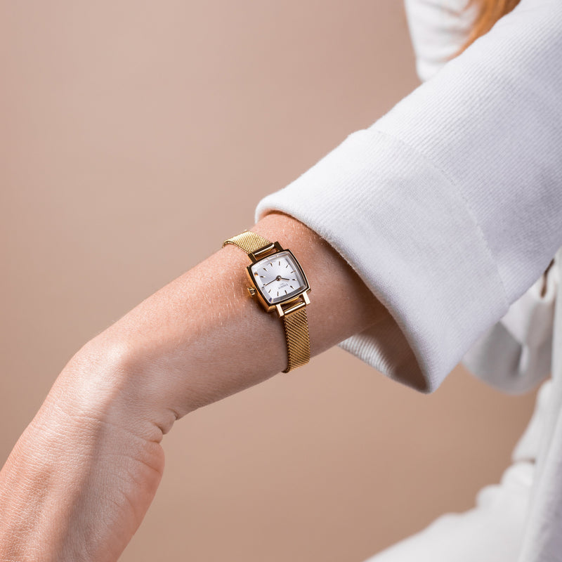 Tissot Lovely Square Lady Quartz Rose Gold Dial Rose Gold Mesh Bracelet Watch For Women - T058.109.33.456.00 Buy Now By Tissot