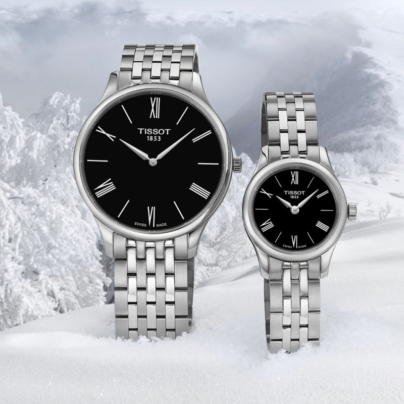 Tissot T Classic Tradition 5.5 Lady Black Dial Watch For Women - T063.009.11.058.00 Buy Now By Tissot
