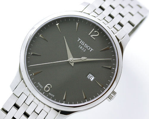 Tissot T Classic Tradition Grey Dial Silver Steel Strap Watch For Men - T063.610.11.067.00 Buy Now By Tissot