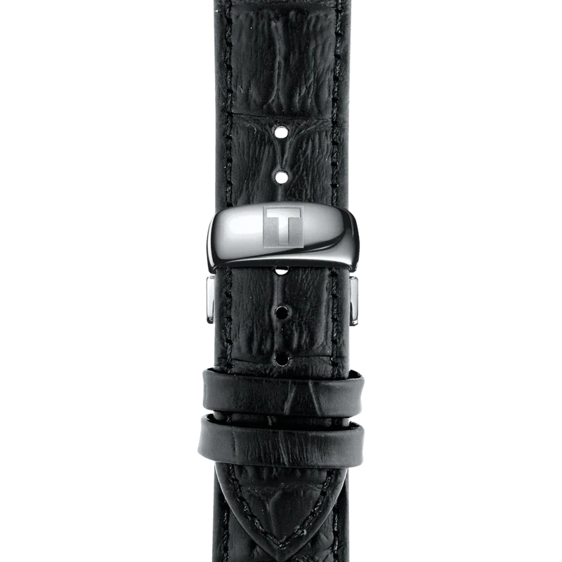 Tissot T Classic Tradition Quartz Black Dial Black Leather Strap Watch For Men - T063.610.16.058.00 Buy Now By Tissot