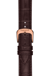 Shop Tissot T Classic Carson White Dial Brown Leather Strap Watch For Men - T085.410.36.013.00 in USA