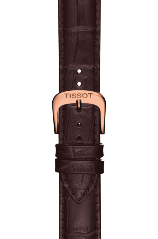 Shop Tissot T Classic Carson White Dial Brown Leather Strap Watch For Men - T085.410.36.013.00 in USA