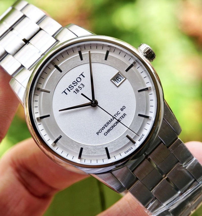 Tissot Luxury Powermatic 80 Silver Dial Silver Steel Strap Watch For Men - T086.408.11.031.00 Buy Now By Tissot