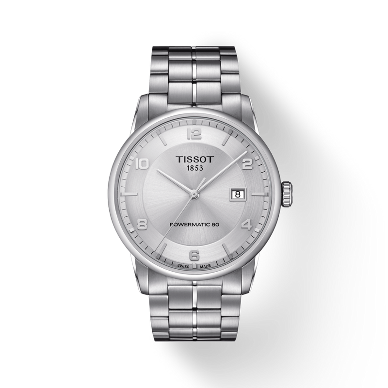 Tissot Luxury Powermatic 80 Silver Dial Silver Steel Strap Watch For Men - T086.407.11.037.00 Buy Now By Tissot