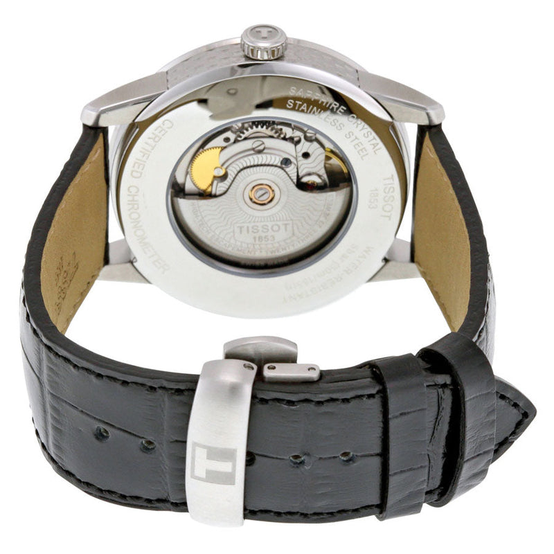 Tissot T Classic Luxury Powermatic 80 Black Dial Black Leather Strap Watch For Men - T086.408.16.051.00 Buy Now By Tissot