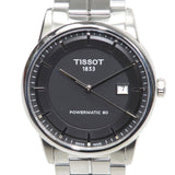 Tissot Luxury Powermatic 80 Black Dial Silver Steel Strap Watch For Men - T086.407.11.051.00