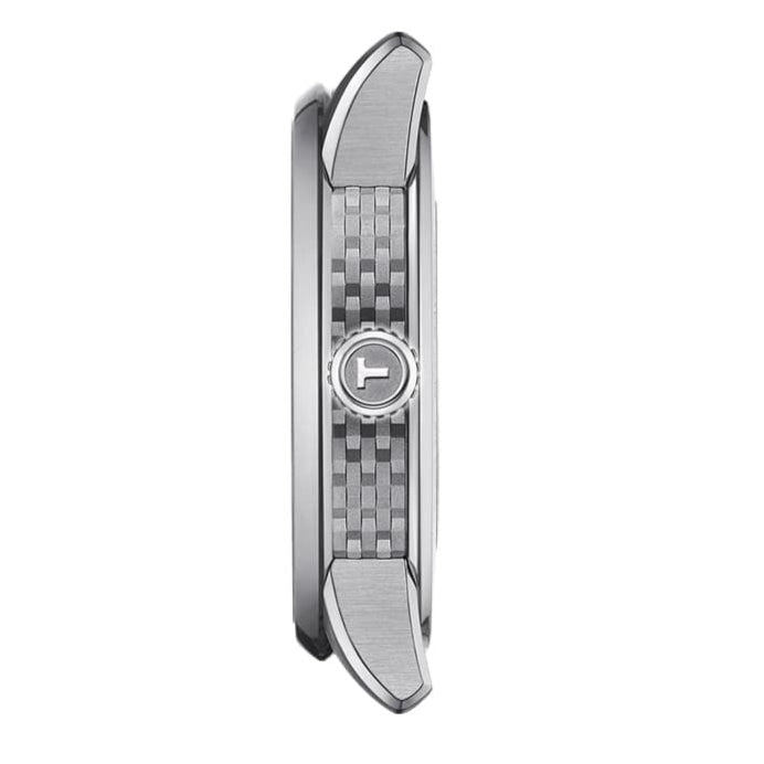 Shop Tissot Luxury Powermatic 80 Silver Dial Brown Leather Strap Watch For Men - T086.407.16.037.00 in USA