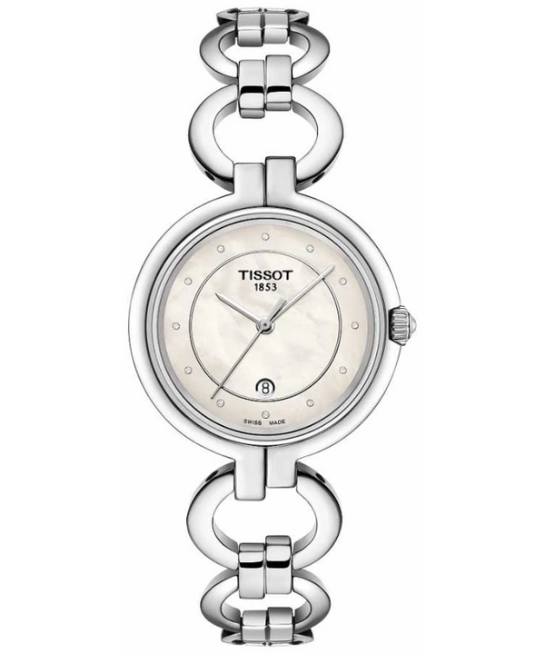 Tissot T Trend Flamingo Mother of Pearl Dial Silver Steel Strap Watch for Women - T094.210.11.116.00 Buy Now By Tissot