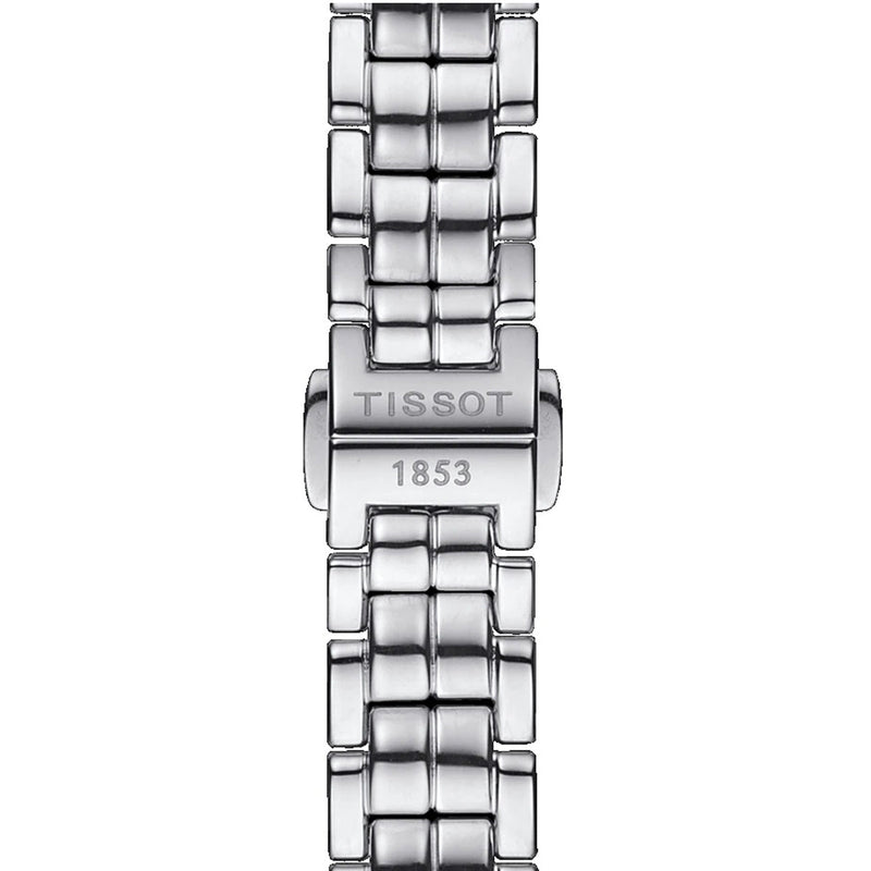 Tissot T Lady Flamingo Diamonds White Dial Silver Steel Strap Watch For Women - T094.210.11.116.01 Buy Now By Tissot