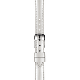 Tissot T Lady Flamingo Mother of Pearl White Dial White Leather Strap Watch For Women - T094.210.26.111.01