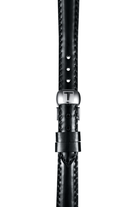 Tissot T Lady Flamingo Black Dial Black Leather Strap Watch For Women - T094.210.16.051.00 Buy Now By Tissot