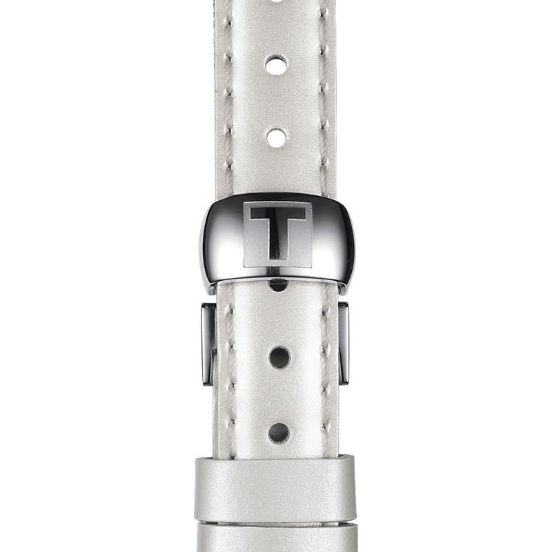 Tissot T Lady Flamingo Mother of Pearl White Dial White Leather Strap Watch For Women - T094.210.26.111.01 Buy Now By Tissot