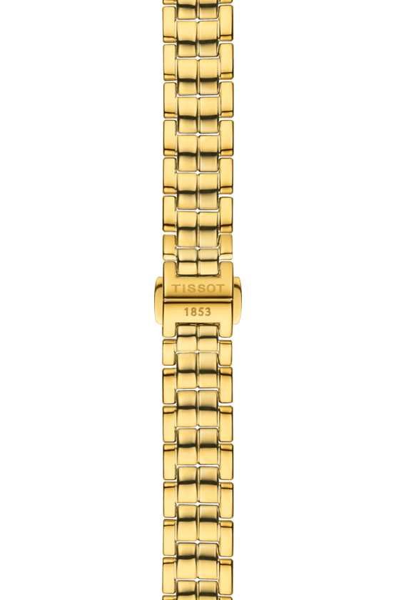 Tissot Flamingo Mother of Pearl White Dial Gold Steel Strap Watch For Women - T094.210.33.111.00 Buy Now By Tissot