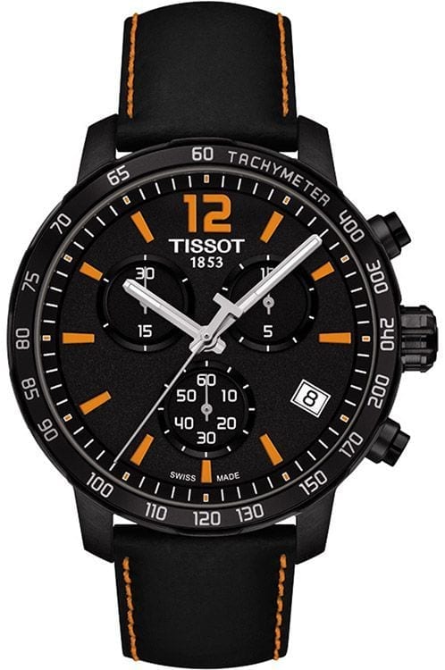 Shop Tissot Quickster Chronograph Black Dial Watch For Men - T095.417.36.057.00 in USA