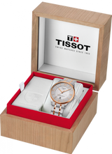 Tissot Chemin Des Tourelles Powermatic 80 Helvetic Price Lady Silver Dial Two Tone Steel Strap Watch For Women - T099.207.22.118.01 Buy Now By Tissot
