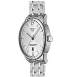 Tissot Chemin Des Tourelles Powermatic 80 Silver Dial Silver Steel Strap Watch For Men - T099.407.11.037.00