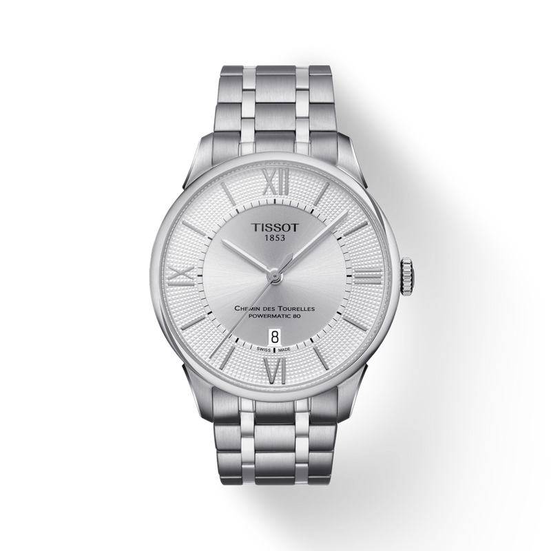 Tissot Chemin Des Tourelles Powermatic 80 Silver Dial Silver Steel Strap Watch For Men - T099.407.11.038.00 Buy Now By Tissot