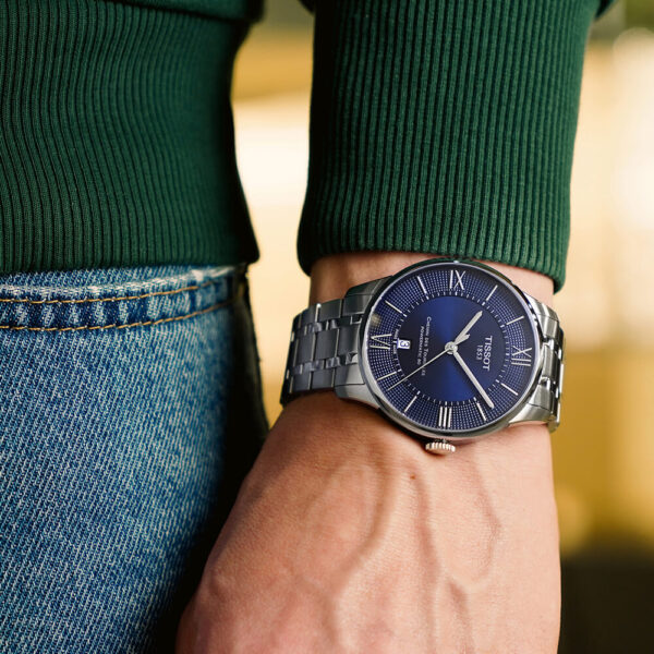 Tissot Chemin Des Tourelles Powermatic 80 Blue Dial Silver Steel Strap Watch for Men - T099.407.11.048.00 Buy Now By Tissot