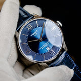 Tissot Chemin Des Tourelles Powermatic 80 Blue Dial Blue Leather Strap Watch for Men - T099.407.16.048.00 Buy Now By Tissot