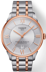 Tissot Chemin des Tourelles Powermatic 80 Helvetic Pride Silver Dial Two Tone Steel Strap Watch for Men - T099.407.22.038.01 Buy Now By Tissot