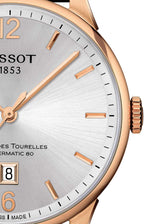 Tissot Chemin Des Tourelles Powermatic 80 Silver Dial Brown Leather Strap Watch For Men - T099.407.36.037.00 Buy Now By Tissot