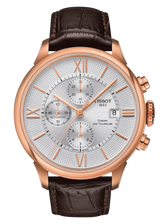 Tissot Des Tourelles Chronograph Silver Dial Brown Leather Strap Watch For Men - T099.427.36.038.00 Buy Now By Tissot