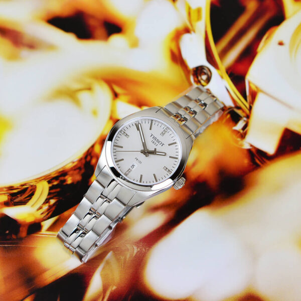 Tissot T Classic PR 100 Lady Silver Dial Watch For Women - T101.210.11.036.00 Buy Now By Tissot