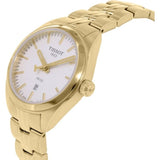 Tissot T Classic PR 100 Lady White Dial Gold Steel Strap Watch for Women - T101.210.33.031.00 Buy Now By Tissot