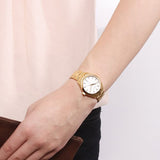 Tissot T Classic PR 100 Lady White Dial Gold Steel Strap Watch for Women - T101.210.33.031.00 Buy Now By Tissot
