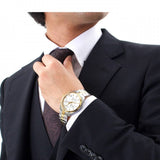 Tissot T Sport PR 100 Chronograph White Dial Two Tone Steel Strap Watch For Men - T101.417.22.031.00