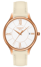 Tissot T Lady Bella Ora Round White Dial Beige Leather Strap Watch For Women - T103.210.36.018.00 Buy Now By Tissot