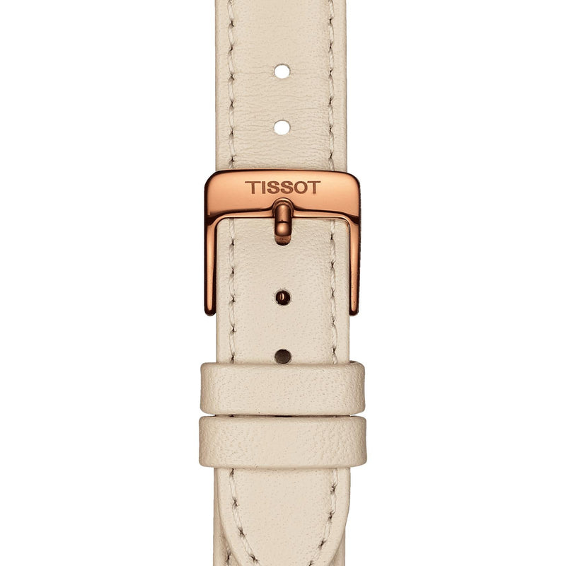 Tissot T Lady Bella Ora Mother of Pearl Dial Cream Leather Strap Watch for Women - T103.310.36.111.00 Buy Now By Tissot