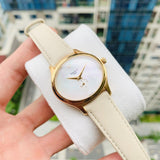 Tissot T Lady Bella Ora Mother of Pearl Dial Cream Leather Strap Watch for Women - T103.310.36.111.00 Buy Now By Tissot