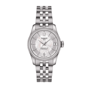 Tissot Ballade Powermatic 80 Automatic Mother of Pearl Dial Silver Steel Strap Watch For Women - T108.208.11.117.00