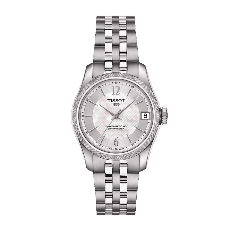 Tissot Ballade Powermatic 80 Automatic Mother of Pearl Dial Silver Steel Strap Watch For Women - T108.208.11.117.00 Buy Now By Tissot