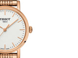 Tissot T Classic Everytime Small White Dial Rose Gold Mesh Bracelet Watch For Women - T109.210.33.031.00 Buy Now By Tissot