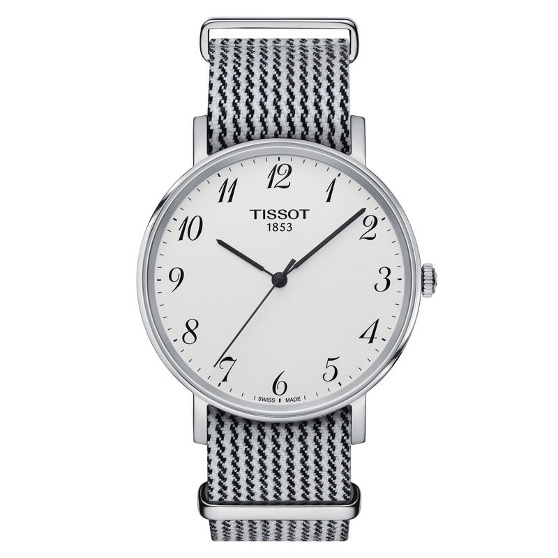 Tissot T Classic Everytime Medium White Dial Two Tone NATO Strap Watch for Women - T109.410.18.032.00 Buy Now By Tissot