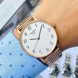 Tissot T Classic Everytime White Dial Rose Gold Mesh Bracelet Watch for Men - T109.610.33.032.00 Buy Now By Tissot