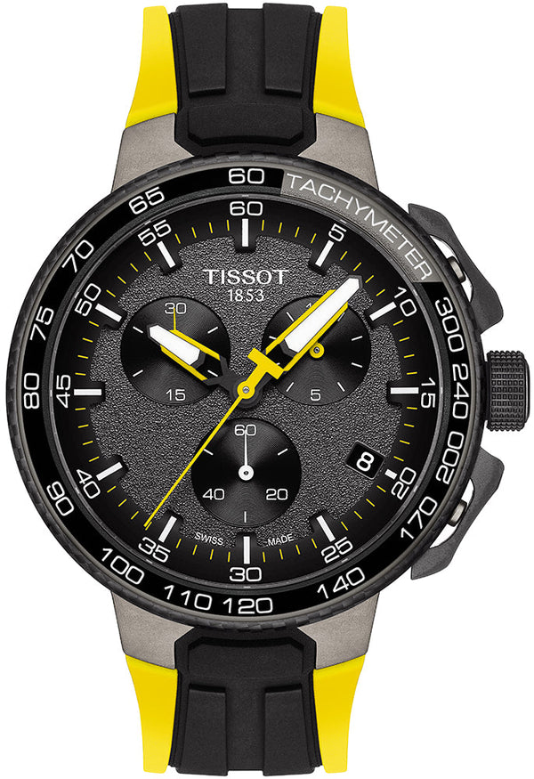 Tissot T Bike Cycling Tour de France Black Dial Two Tone Rubber Strap Watch For Men - T111.417.37.441.00 Buy Now By Tissot