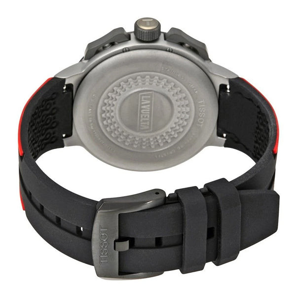 Tissot T Race Cycling Vuelta Black Dial Two Tone Rubber Strap Watch For Men - T111.417.37.441.01 Buy Now By Tissot