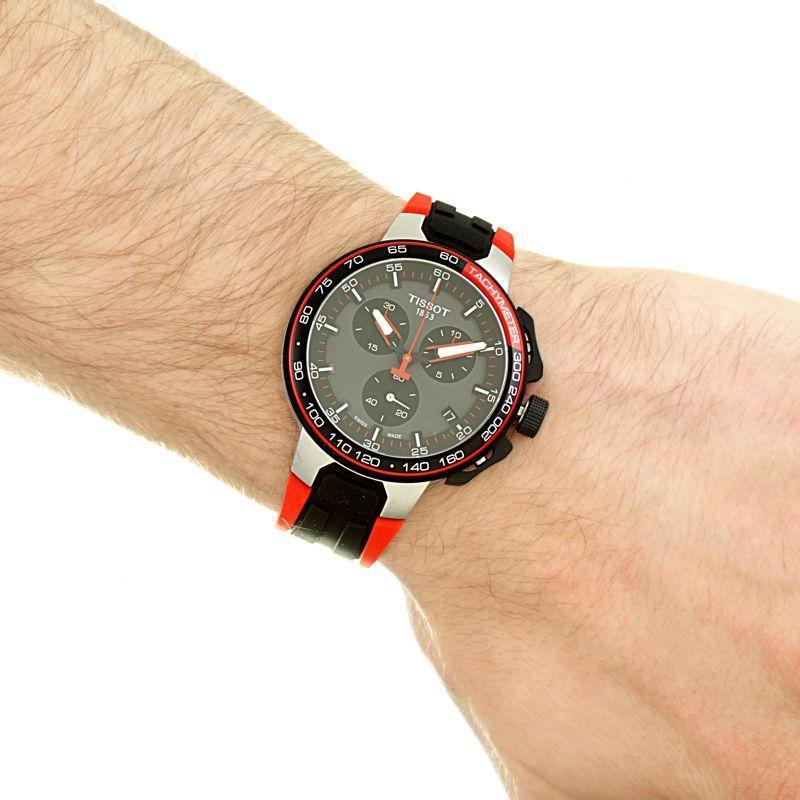 Tissot T Race Cycling Vuelta Black Dial Two Tone Rubber Strap Watch For Men - T111.417.37.441.01 Buy Now By Tissot
